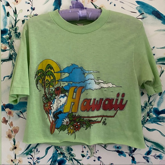 ✨SOLD✨ vintage crop hawaii shirt 🌺 - Picture 8 of 10